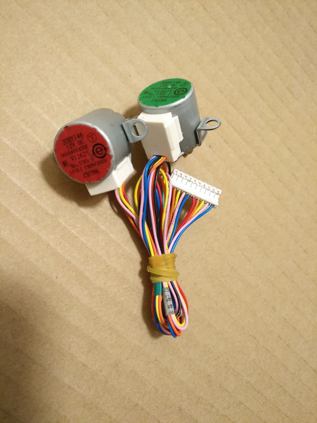 1 Pair 20BYJ46 Original 12V Dual Synchronous Stepper Motor for Airconditioner