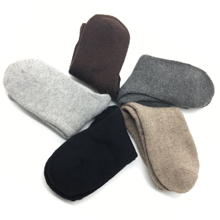 Wholesale- 5 Pairs/Lot 2017 New Fashion Thick Wool Socks Men Winter Cashmere Breathable Socks 5 Colors Hot Sale11