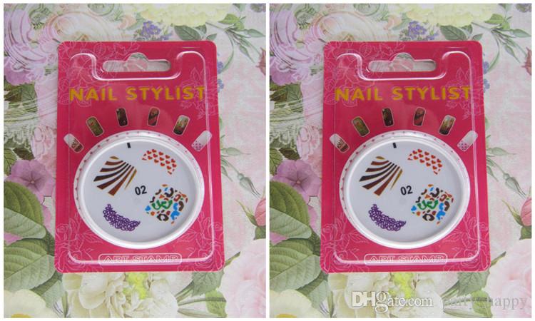 Nail Sticker Coloured Drawing Pattern Printing Nail Printing Template Silica Gel Seal Nail Polish Tool S Series Silicon Nail Art Templates