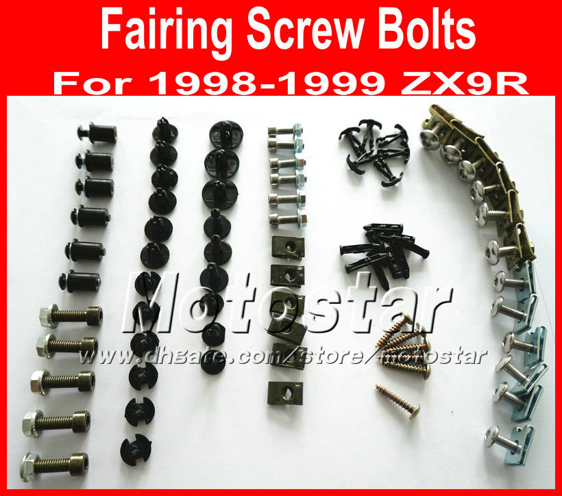 New Professional Motorcycle Fairing screws bolt kit for KAWASAKI 1998 1999 ZX9R 98 99 ZX 9R black aftermarket fairings bolts screw parts
New Professional Motorcycle Fairing screws bolt kit for KAWASAKI 1998 1999 ZX9R 98 99 ZX 9R black aftermarket fairings bolts screw parts