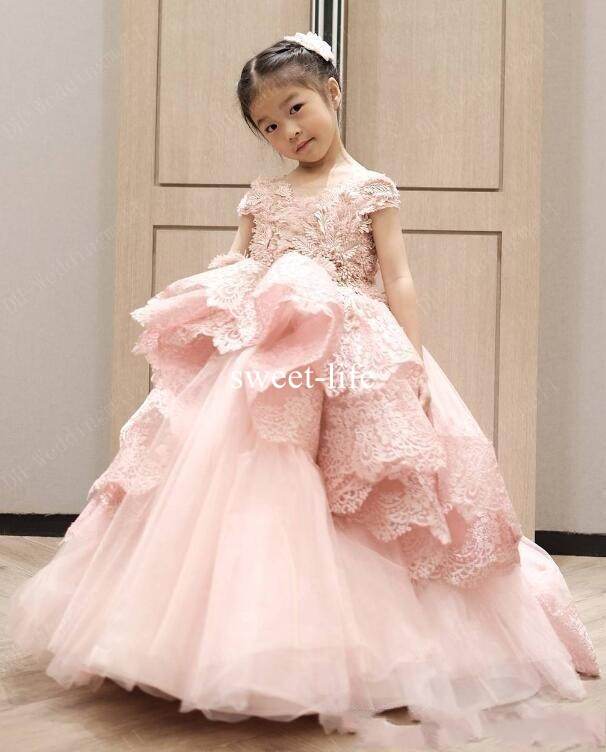 Baby Pink 2020 Ball Gown Flower Girls Dresses Off Shoulder 3D-Floral Appliques Tulle Tiered Skirts Floor Length Pageant Dresses, Silver
Baby Pink 2020 Ball Gown Flower Girls Dresses Off Shoulder 3D-Floral Appliques Tulle Tiered Skirts Floor Length Pageant Dresses, Silver