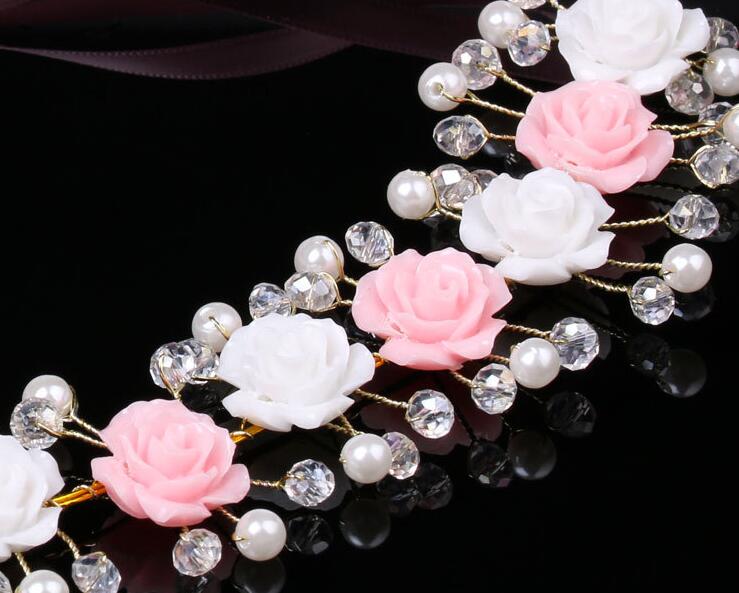 Necklace jewelry Romantic Rhinestone necklac Bridal Wedding Accessories Party Jewelry Wedding Accessories party dress gril evening HT080