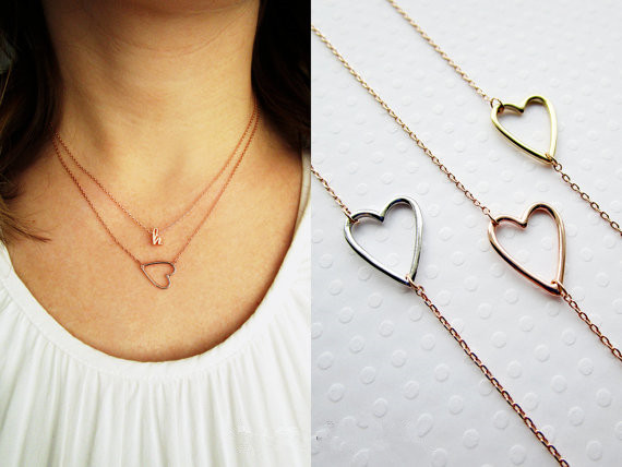 10PCS- N022 Gold Silver Tiny Line Hollow Out Open Heart Necklaces Simple Wire Wrapped Love Heart Necklaces for Lovers Couples
10PCS- N022 Gold Silver Tiny Line Hollow Out Open Heart Necklaces Simple Wire Wrapped Love Heart Necklaces for Lovers Couples