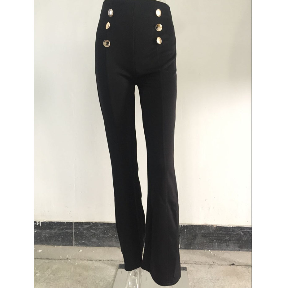 HAOYUAN Casual Autumn Winter Pants Women 2017 New Ladies Solid Slim Loose High Waist Pants Fashion 3 Colors Woman Trousers Pants q1110