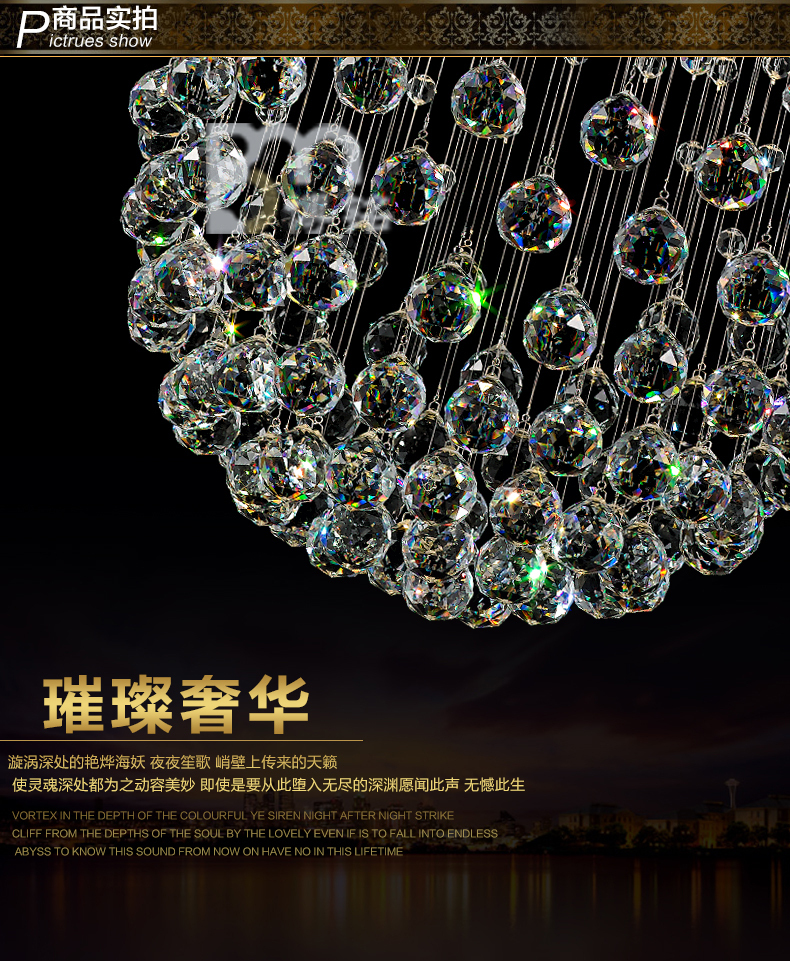 Whole Hot S Home Decorative Modern Crystal Chandelier Dia500 Whole Hot S Home Decorative Modern Crystal Chandelier Dia500 H800mm Re Led Light