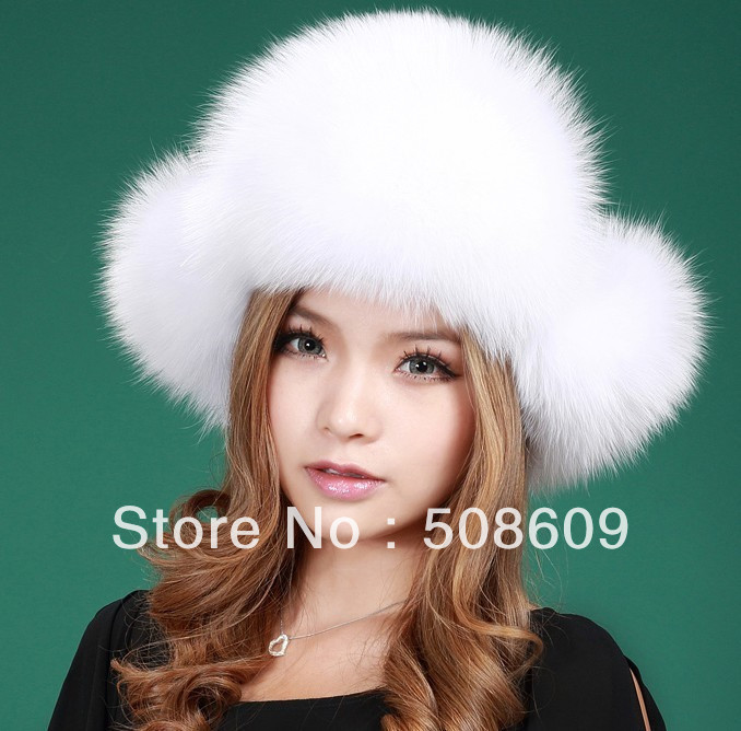 Wholesale-New Real Fox Fur Hat Trooper Hat Winter Russian Ushanka Women Cap free shipping 1253, Dark pink
Wholesale-New Real Fox Fur Hat Trooper Hat Winter Russian Ushanka Women Cap free shipping 1253, Dark pink