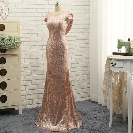 Sparkly Rose Gold Sequins Backless Mermaid Bridesmaid Dresses 2020 Short Sleeve for Beach Wedding Party Gowns
Sparkly Rose Gold Sequins Backless Mermaid Bridesmaid Dresses 2020 Short Sleeve for Beach Wedding Party Gowns