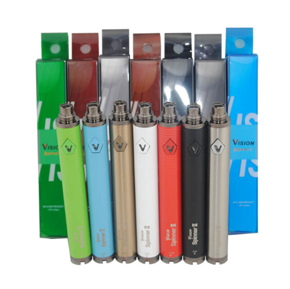 Hot Vision Spinner 2 battery ecig huge vapor vape pen variable voltage batteries VS evod twist fit ego CE4 MT3 Atomizer Vaporizer DHL
Hot Vision Spinner 2 battery ecig huge vapor vape pen variable voltage batteries VS evod twist fit ego CE4 MT3 Atomizer Vaporizer DHL