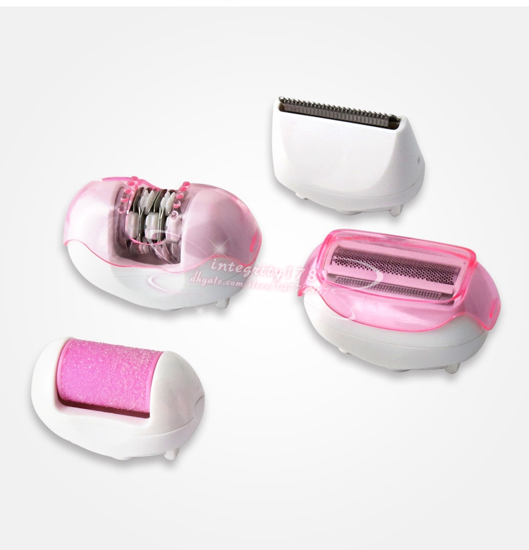 Kemei 4 in 1 Electric Foot Exfoliator Feet Dead Skin Removal Heel Cuticles Nail Grinding Tool Set