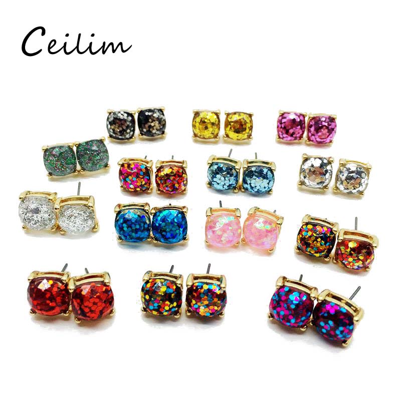 Colorful Party Cute Elegant New Design Square Glitter Sweet Earring Stud High Quality Resins Earring jewelry For Men Women Holiday Daily
Colorful Party Cute Elegant New Design Square Glitter Sweet Earring Stud High Quality Resins Earring jewelry For Men Women Holiday Daily