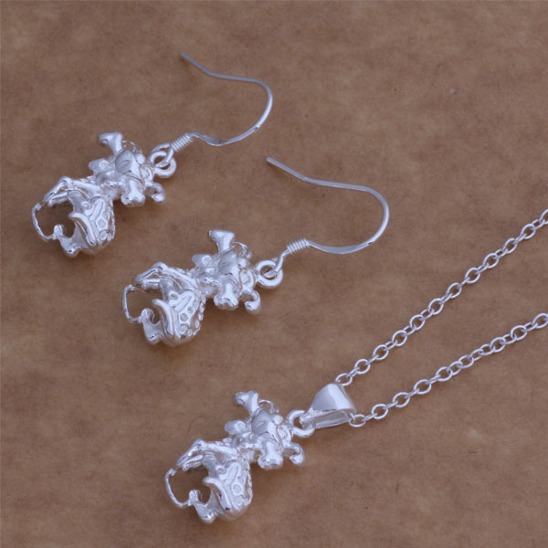 Free Shipping with tracking number New Fashion women's charming jewelry 925 silver 12 mix jewelry set 1450