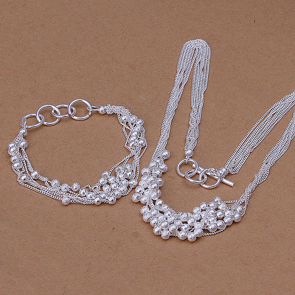 High grade 925 sterling silver Six-lane Sand Pearl Bracelet Necklace jewelry set DFMSS142 brand new Factory direct 925 silver
High grade 925 sterling silver Six-lane Sand Pearl Bracelet Necklace jewelry set DFMSS142 brand new Factory direct 925 silver
