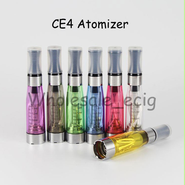 50PCS Ego CE4 Atomizers ce4 clearomizers e cigarette atomizer long wicks 1.6ml 2.4ohm for eGO T eGo kits 7colors electronic cigarette от DHgate WW