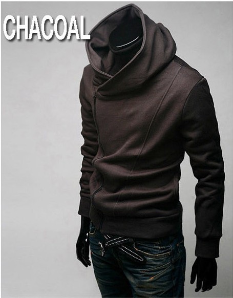 Wholesale-Hot Sale High Collar Men's Jacket Top Brand Men's Dust Coat Hoody Jacket Hoodies Men Clothes Sweater Plus size M L XL XXL