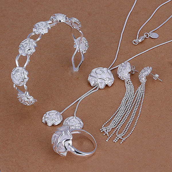 High grade 925 sterling silver Rose Set jewelry sets DFMSS298 brand new Factory direct sale 925 silver necklace bracelet earring ring
High grade 925 sterling silver Rose Set jewelry sets DFMSS298 brand new Factory direct sale 925 silver necklace bracelet earring ring