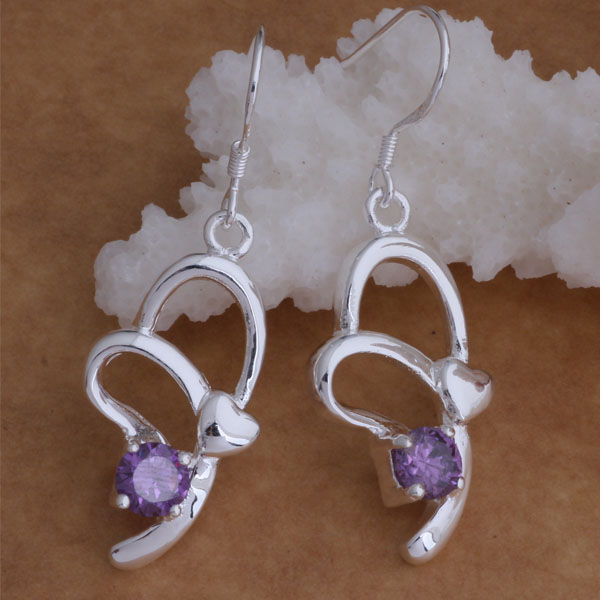 Fashion 20 pcs a lot Heart with White&purple Crystal earrings 925 sterling silver jewelry factory price Fashion Shine Earrings
Fashion 20 pcs a lot Heart with White&purple Crystal earrings 925 sterling silver jewelry factory price Fashion Shine Earrings
