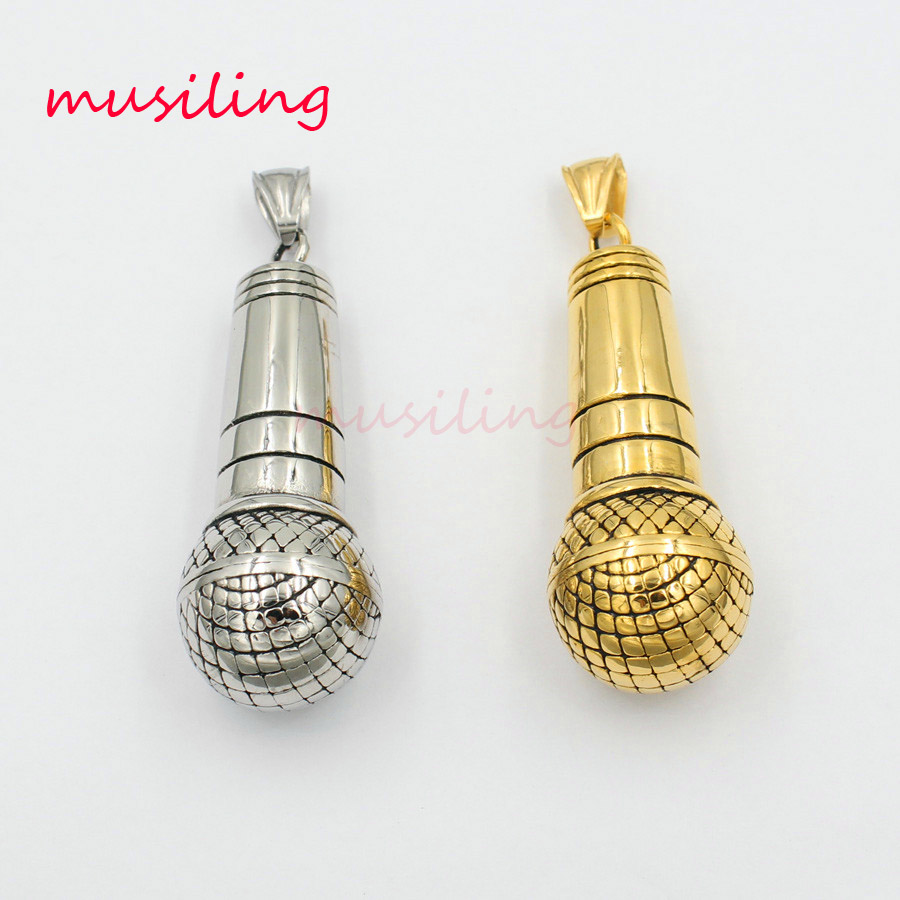 Stainless Steel Microphone Pendants Pendulum Golden Silver Necklace Jewelry Charms Reiki Healing Chakra Amulet Fashion Mens Jewelry
Stainless Steel Microphone Pendants Pendulum Golden Silver Necklace Jewelry Charms Reiki Healing Chakra Amulet Fashion Mens Jewelry