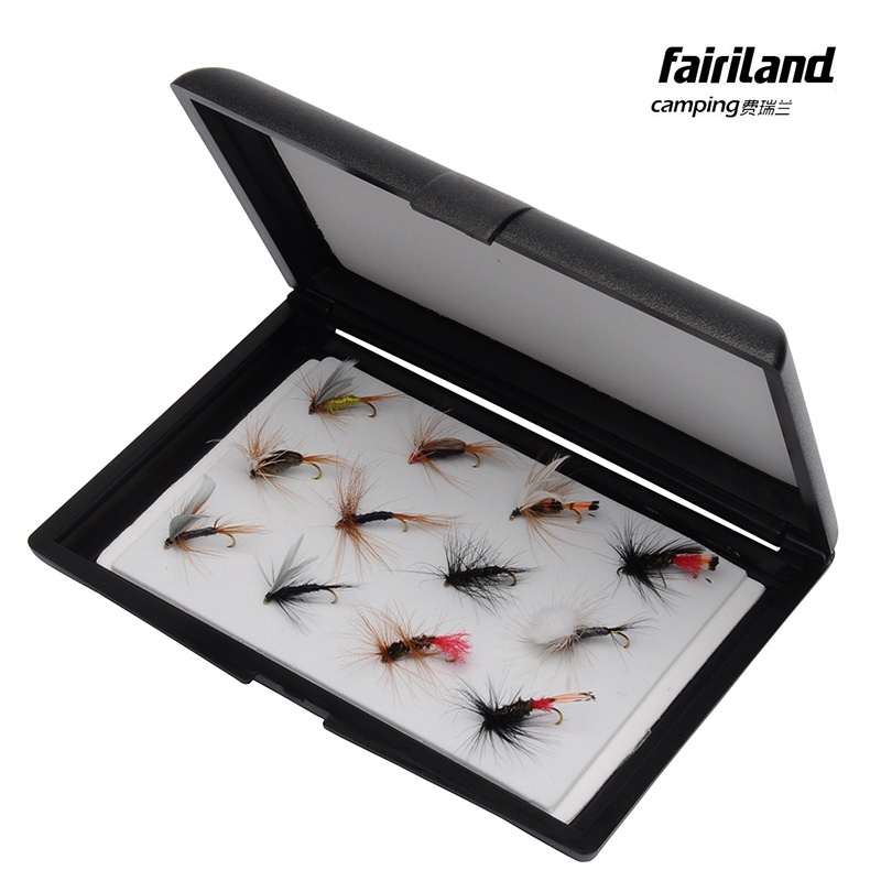 12pcs Fly Fishing Lures for Trout Salmon with Medium Black Double Side EVA Insert Pad Fly Lure Hook Storage Case Box fishing tackle
12pcs Fly Fishing Lures for Trout Salmon with Medium Black Double Side EVA Insert Pad Fly Lure Hook Storage Case Box fishing tackle