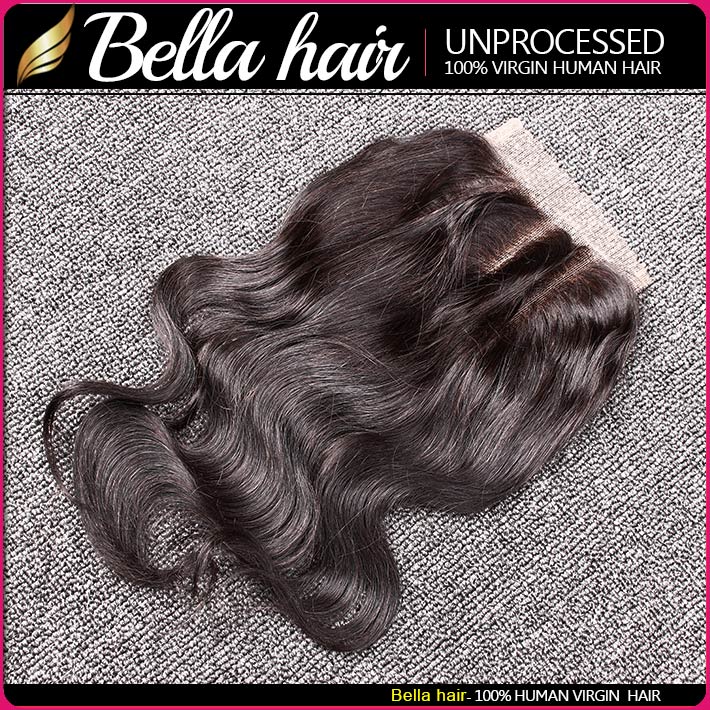 Bella Hair Brazilian 3 Bundles With Closure 8-34inch Double Weft Virgin Human Hair Extensions Deals Remy Human Hair Weaves Body Wave Wavy Julienchina 