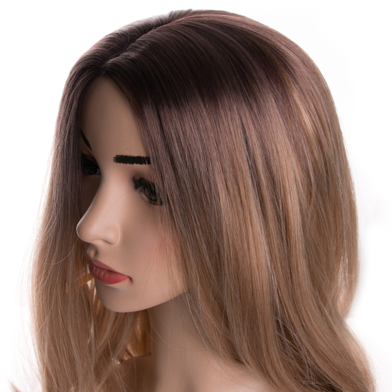 Fashion Long Wavy Hair Cosplay Blond Halloween Heat Resistant Fashion Women Synthetic wig Free Wig Cap