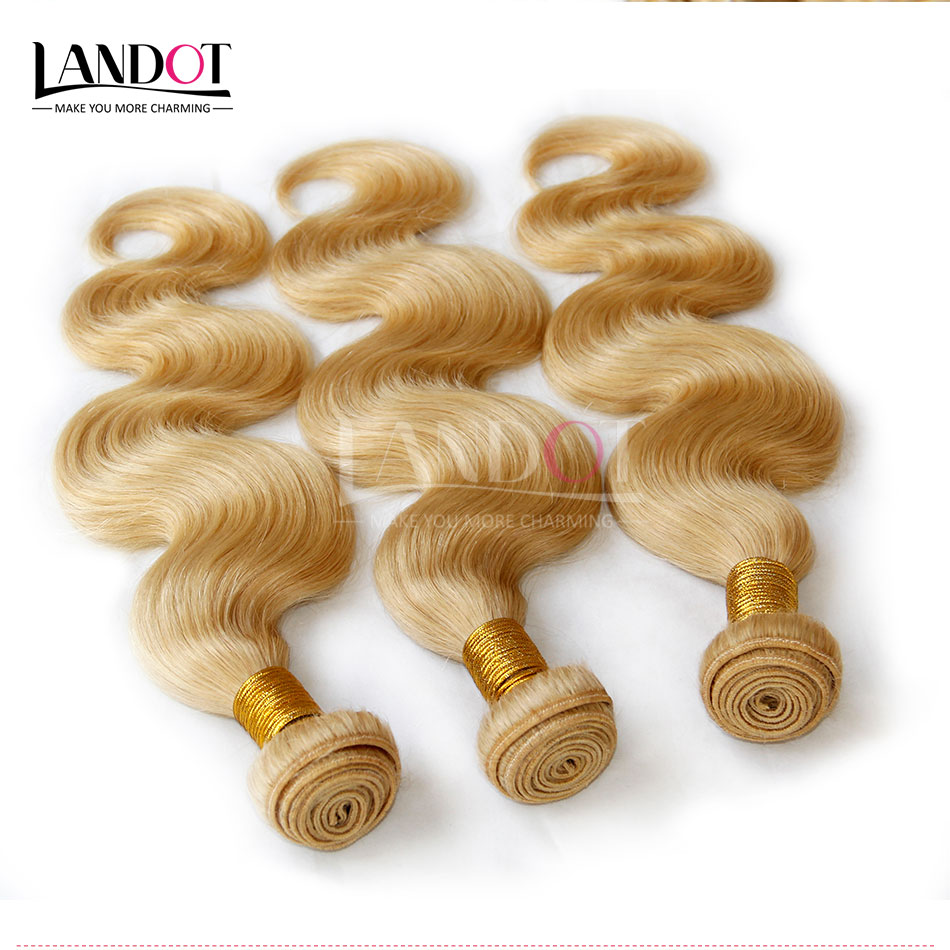 Color 613# Bleach Blonde Eurasian Body Wave Virgin Hair Eurasian Human Hair Weave Bundles SOFT THICK Tangle Free Hair Extensions Dyeable