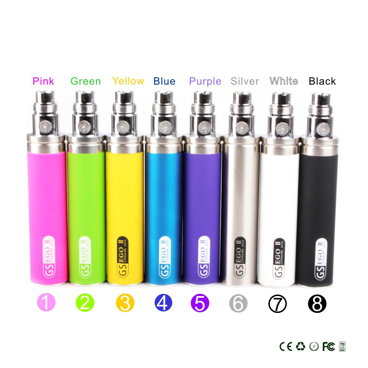 New 2200 mah MT3 ce4s ego II battery prevent rust 8 colors not fall paint three color control lamp GSII steam smoke H2 IC30 ATTY battery
New 2200 mah MT3 ce4s ego II battery prevent rust 8 colors not fall paint three color control lamp GSII steam smoke H2 IC30 ATTY battery