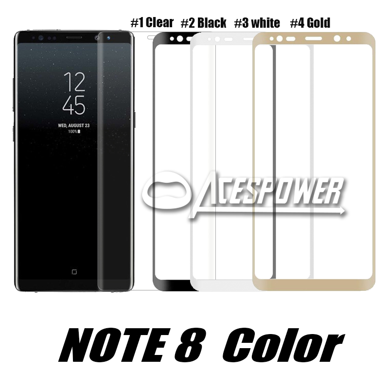 3D Curved Screen Protector Tempered Glass For Samsung Galaxy Note S22 S21 10 S20 Ultra S9 Note 9 8 S8 Plus Full Cover No Package