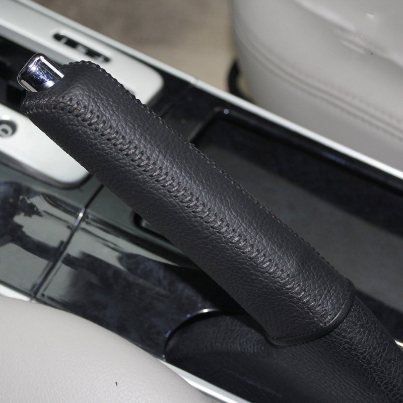 Handbrake lever cover For Mazda 6 old model Handbrake Cover Genuine leather Auto interior decoration DIY Handbrake sleeve protection
