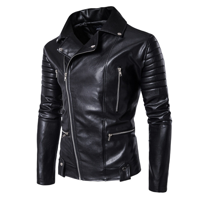 Jackets for men New winter cotton-padded clothes Leisure men's PU jackets leather harley coat collar cardigan chains cotton-padded jacket, Black
Jackets for men New winter cotton-padded clothes Leisure men's PU jackets leather harley coat collar cardigan chains cotton-padded jacket, Black