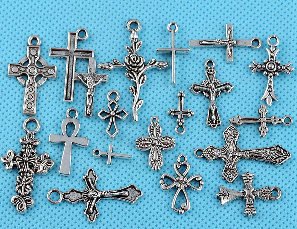 100pcs Vintage Antiques Silver Mixed Jesus Cross Charms Pendants DIY For Jewelry Making Findings Bracelets Handmade Accessories HOT N2127
100pcs Vintage Antiques Silver Mixed Jesus Cross Charms Pendants DIY For Jewelry Making Findings Bracelets Handmade Accessories HOT N2127