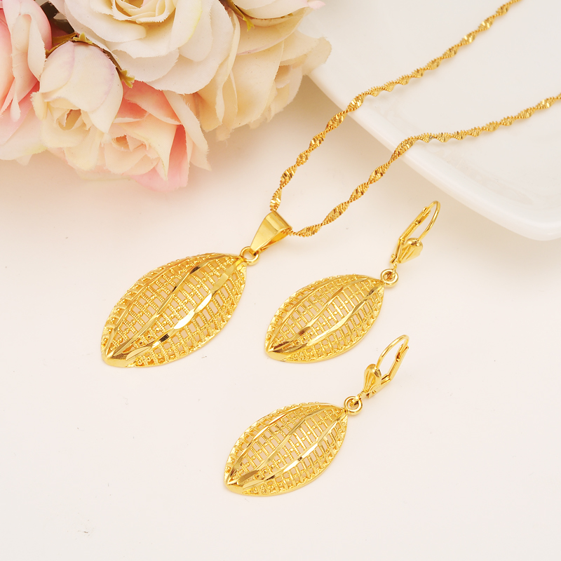 Bead Necklace Pendant Earrings Melon Muscle Jewelry Set Ethiopian Party Gift 14 K Yellow Solid Fine Gold Filled Fashion leaf, Silver
Bead Necklace Pendant Earrings Melon Muscle Jewelry Set Ethiopian Party Gift 14 K Yellow Solid Fine Gold Filled Fashion leaf, Silver