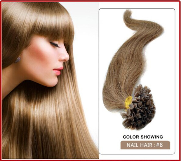 300s/pack 0.8g/s 22" Keratin u Tip Human Hair Extensions Brazilian hair 8# light brown and blonde
300s/pack 0.8g/s 22" Keratin u Tip Human Hair Extensions Brazilian hair 8# light brown and blonde