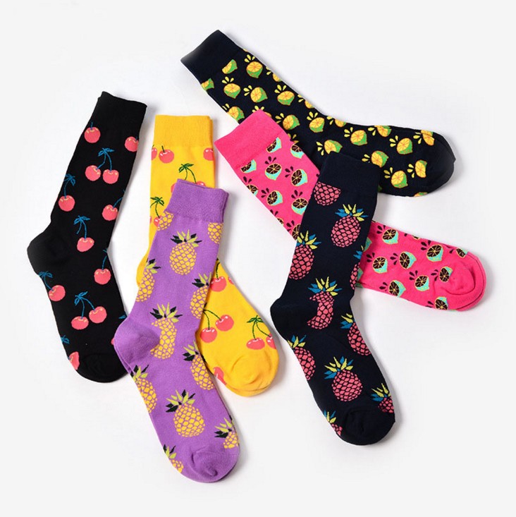 New design cotton jacquard fruit socks women fashion cute pineapple cherry lemon food socks lovely novelty socks, As picture
New design cotton jacquard fruit socks women fashion cute pineapple cherry lemon food socks lovely novelty socks, As picture