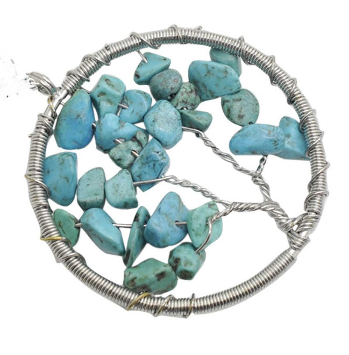 2018 Natural stone Gravel Round Shape gemstone jewelry chip stone beads semi precious stone crystal Keychain pendents necklace for women