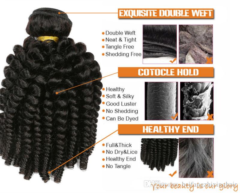 elibess virgin hair 3 bundles aunty funmi curl 8a brazilian 100 unprocessed human hair weaves fumi weave extensions bouncy curl free ship