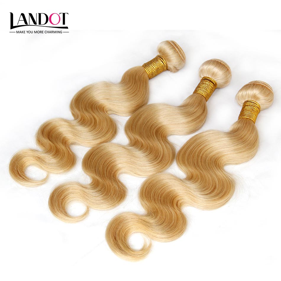 Color 613# Bleach Blonde Eurasian Body Wave Virgin Hair Eurasian Human Hair Weave Bundles SOFT THICK Tangle Free Hair Extensions Dyeable
