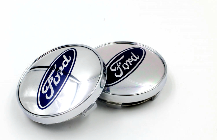 4PCS/LOT Car Wheel Center Hub Cap For Ford Wheel Cover 60MM ABS Auto Styling Sticker Badge Center Covers Dust-proof White/Blue Accessories