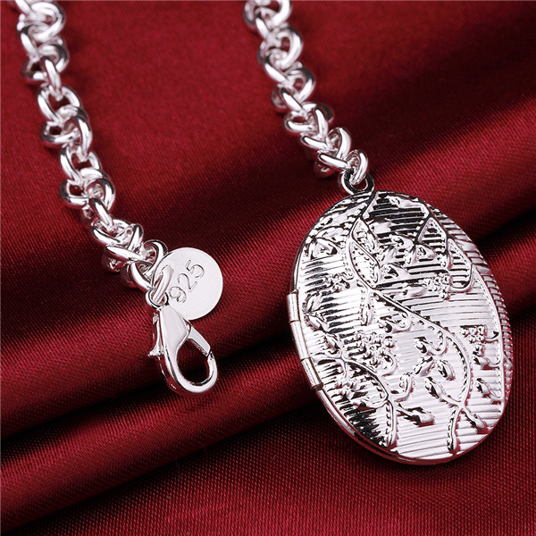 Hot sale gift 925 silver Closed round carved bracelet DFMCH348,Brand new fashion 925 sterling silver plated Chain link bracelets high grade
