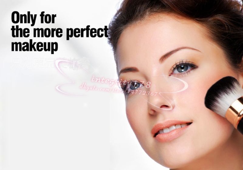 wood color 24Pcs Professional Makeup Brushes with Goat Hair Cosmetic Brush Set Kit Tool with soft case DHL