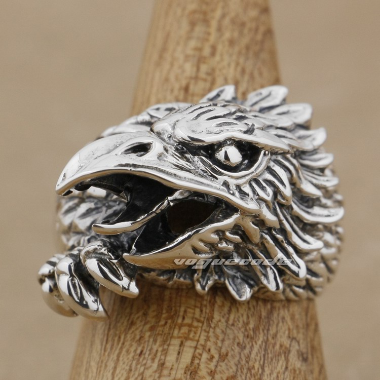 Solid 925 Sterling Silver Huge Heavy Eagle Mens Biker Ring 9M006 US Size 8~14 Free Shipping
Solid 925 Sterling Silver Huge Heavy Eagle Mens Biker Ring 9M006 US Size 8~14 Free Shipping