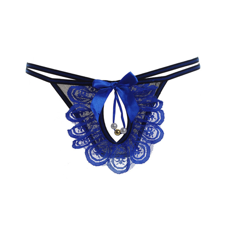 Novelty Design Sexy Lace Women Underwear G-String Thong Erotic Panties See Through Expose Butt Ultra-thin Transparent Thongs Underpants, Blue
Novelty Design Sexy Lace Women Underwear G-String Thong Erotic Panties See Through Expose Butt Ultra-thin Transparent Thongs Underpants, Blue