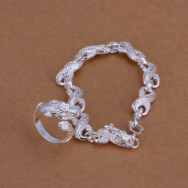 High grade 925 sterling silver Little White Dragon piece - Men jewelry set DFMSS094 Factory direct 925 silver bracelet ring
High grade 925 sterling silver Little White Dragon piece - Men jewelry set DFMSS094 Factory direct 925 silver bracelet ring