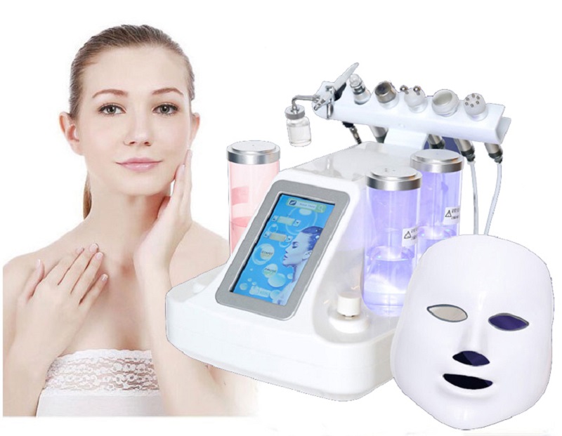 New 7in1 Water Dermabrasion Skin Oxygen Therapy Equipment Facial Spas Hydro Dermabrasion Salon Face Deep Clean Water Peel Machine