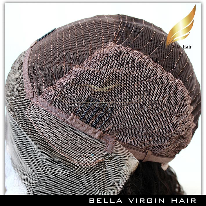 Remy Human Hair Full Lace Wig Kinky Curly Mongolian Virgin Glueless Lace Front Wigs Medium Cap with Combs Natural Color