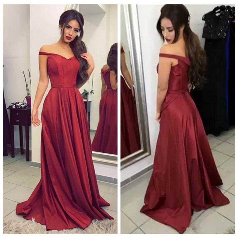 Cheap Burgundy Red Off Shoulder Prom Dresses Long A Line Sweep Train Formal Long Party Dress Women Evening Gowns, Light sky blue
Cheap Burgundy Red Off Shoulder Prom Dresses Long A Line Sweep Train Formal Long Party Dress Women Evening Gowns, Light sky blue