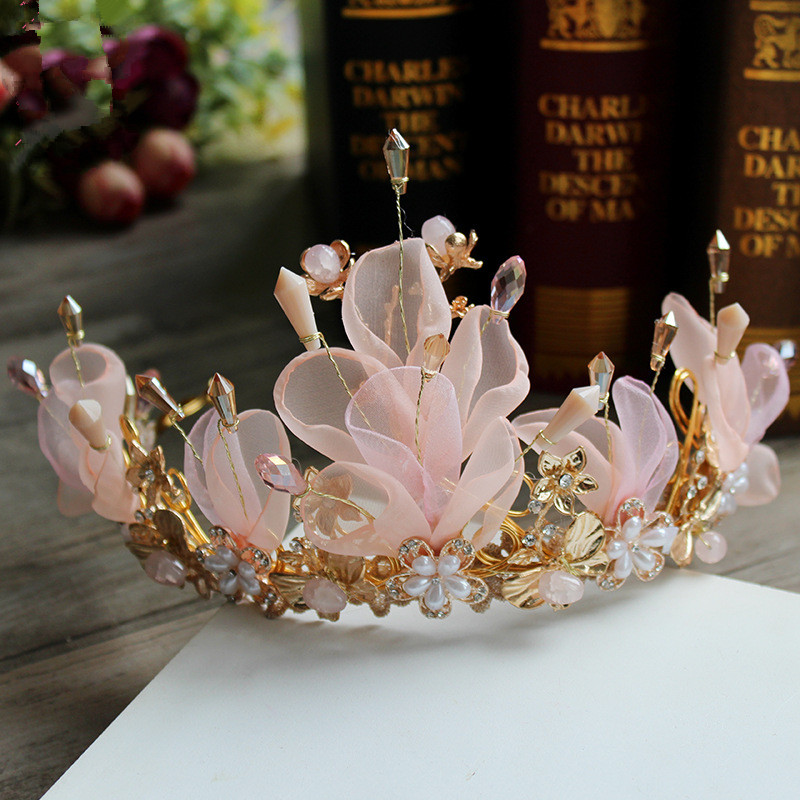 flower princess dress tiara crown with wedding crowns tiaras bridal headpieces for wedding headdress accessories performance crowns