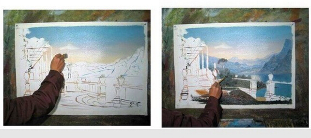 Wholesale-Large Cheap Modern Abstract Oil Painting On Canvas Fine Art Painting For Home Decoration Holiday Sale 4 Panels