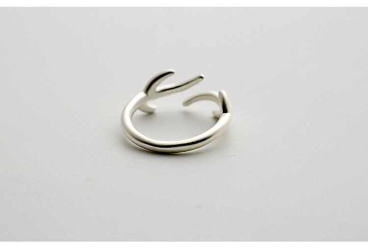 30PCS Opening Double Antlers Rng Cute Adjustable Deer Antler Rings Stag Animal Reindeer Ring Tree Branch Rings for Women Party Gifts