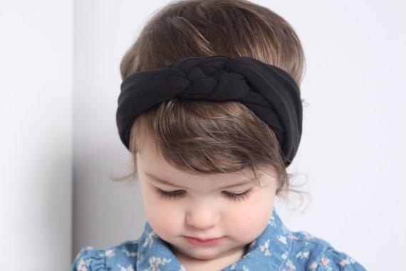2021 Baby Girls Hair Braided With Children Safely Cross Knot Accessories Headband TZX205