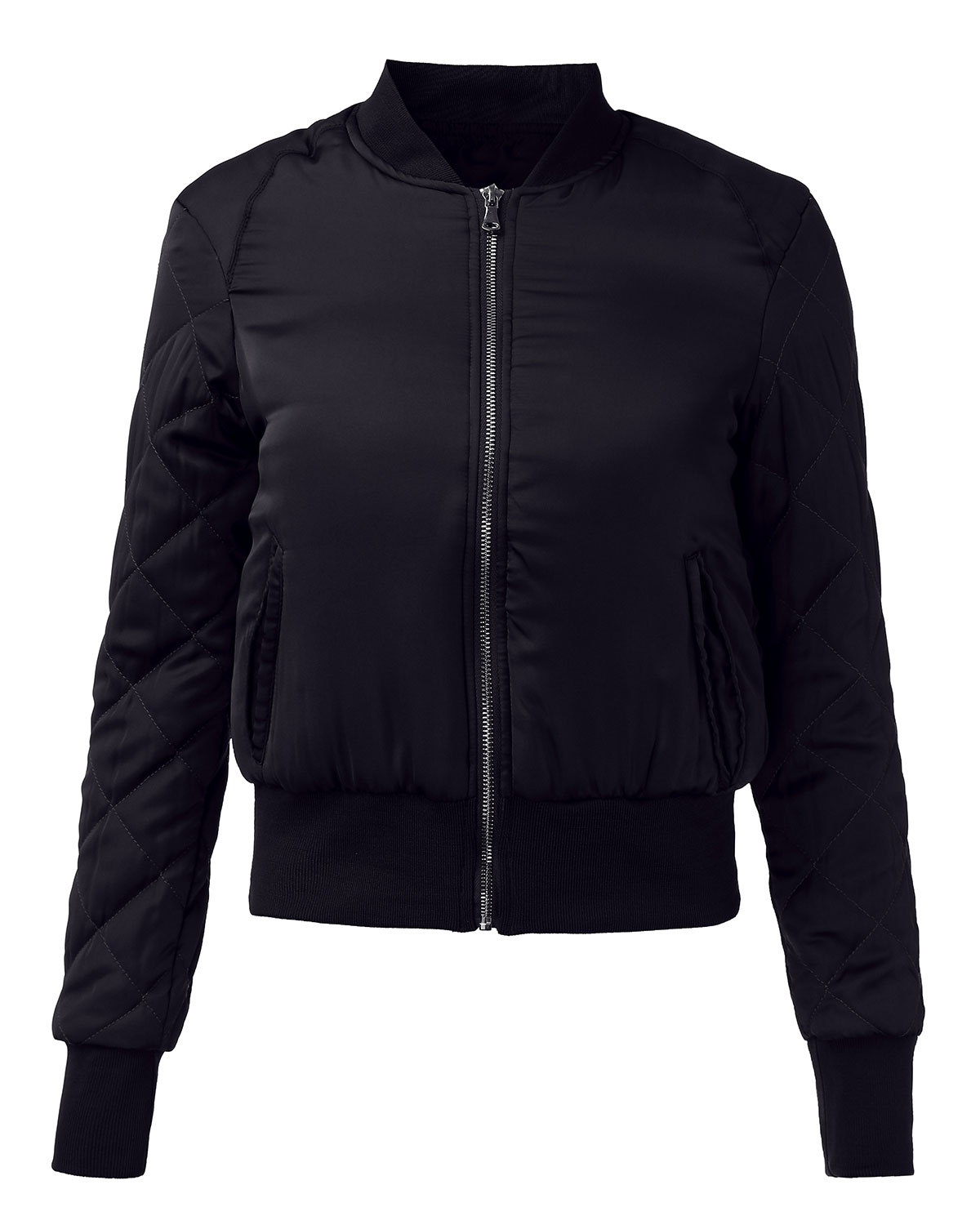 2015 Fall Winter Newest Fashion Women V-Neck Quality Jacket Short Cropped Thin Padded Zipper Up Coat Pilots Outerwear 3 Color FG1511
